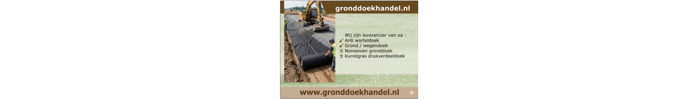 Wegendoek / gronddoek- 225 gr/m² | Extra Sterk - Gronddoekhandel.nl